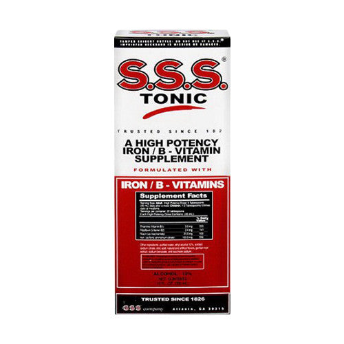 S.S.S. High Potency Iron and B-Complex Vitamin TonIC Liquid 10 Oz